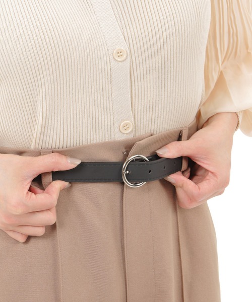 TABI PAL（タビパル）の「【TABI PAL】リングベルト（ベルト・レディース・ホワイト/ホワイト系その他/ブラック/ブラック系その他/ピンク/ピンク系その他/レッド/レッド系その他/ブラウン/ブラウン系その他/キャメル/イエロー系その他/サックスブルー/ブルー系その他・FREE）」の18枚目の写真