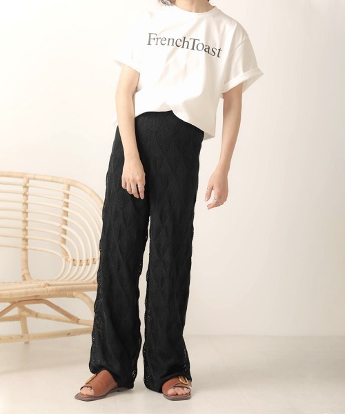 Bab(バブ)の「【WEB限定】クロシェニットパンツ(その他パンツ・レディース・ブラック/ブラウン/アイボリー・38)」の19枚目の写真
