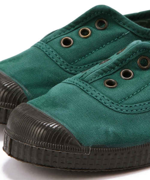 green label relaxing（グリーンレーベルリラクシング）の「CIENTAデッキシューズ14FW（スニーカー・キッズ・マスタード/ケリー・17cm/15cm/16cm/18cm）」の10枚目の写真