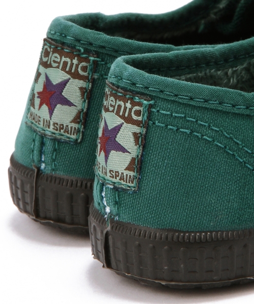 green label relaxing（グリーンレーベルリラクシング）の「CIENTAデッキシューズ14FW（スニーカー・キッズ・マスタード/ケリー・17cm/15cm/16cm/18cm）」の11枚目の写真