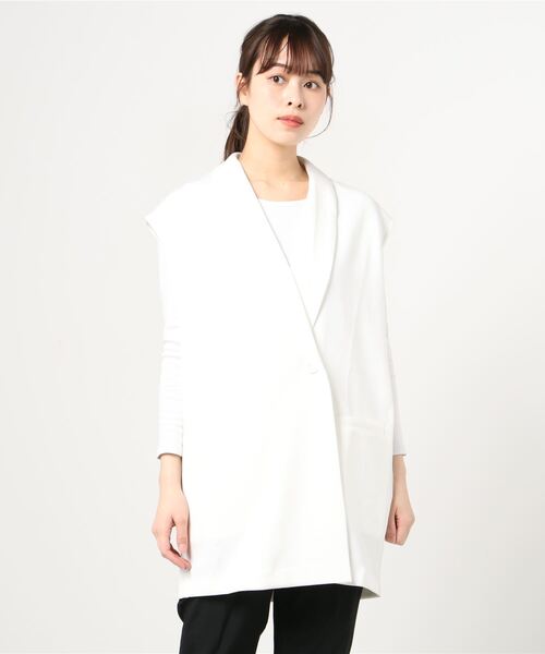 DR.DENIM(ドクターデニム)の「Eden Duster Vest(ベスト・レディース・ホワイト・LARGE/MEDIUM/X-SMALL/SMALL)」の1枚目の写真