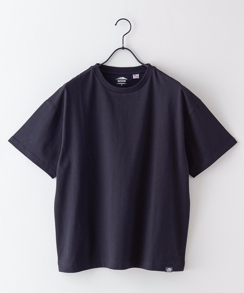 OUTDOOR PRODUCTS（アウトドアプロダクツ）の「【OUTDOOR PRODUCTS】ＵＳＡコットンヘビーウェイトＴシャツ　5分袖　オーバーサイズ/ビッグシルエット（Tシャツ/カットソー・レディース・ホワイト/ブラック/ベージュ/ミント/ダークパープル・FREE）」の2枚目の写真