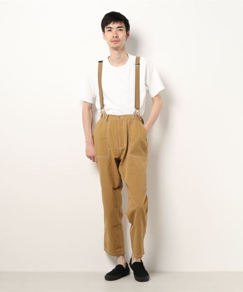 THISIS(ディスイズ)の「ダッグ サスペンダー付きベイカーパンツ(その他パンツ・メンズ・オフホワイト/ブラック/オリーブ/ライトブルー/ワンウォッシュ/キャメル・MEDIUM/LARGE/X-LARGE)」の6枚目の写真