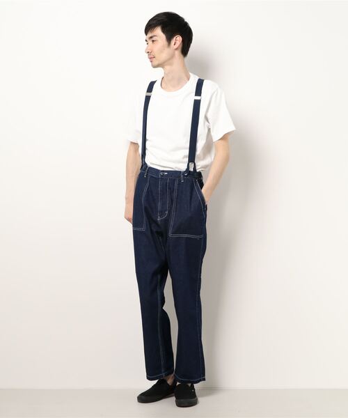 THISIS(ディスイズ)の「ダッグ サスペンダー付きベイカーパンツ(その他パンツ・メンズ・オフホワイト/ブラック/オリーブ/ライトブルー/ワンウォッシュ/キャメル・MEDIUM/LARGE/X-LARGE)」の9枚目の写真