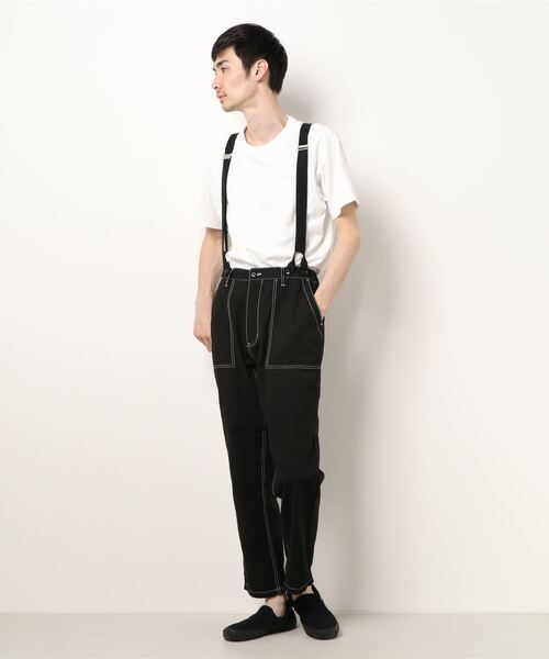 THISIS(ディスイズ)の「ダッグ サスペンダー付きベイカーパンツ(その他パンツ・メンズ・オフホワイト/ブラック/オリーブ/ライトブルー/ワンウォッシュ/キャメル・MEDIUM/LARGE/X-LARGE)」の10枚目の写真