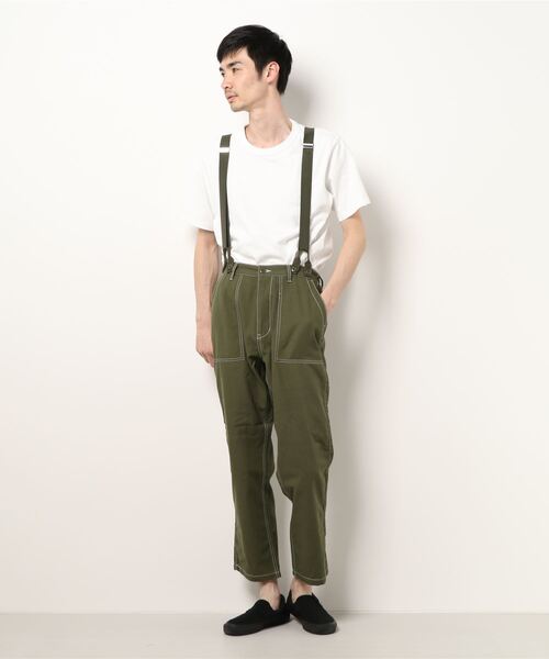 THISIS(ディスイズ)の「ダッグ サスペンダー付きベイカーパンツ(その他パンツ・メンズ・オフホワイト/ブラック/オリーブ/ライトブルー/ワンウォッシュ/キャメル・MEDIUM/LARGE/X-LARGE)」の11枚目の写真