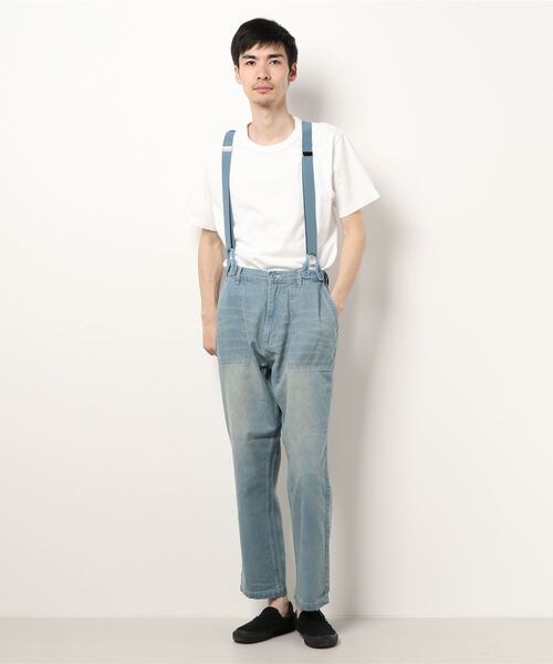 THISIS(ディスイズ)の「ダッグ サスペンダー付きベイカーパンツ(その他パンツ・メンズ・オフホワイト/ブラック/オリーブ/ライトブルー/ワンウォッシュ/キャメル・MEDIUM/LARGE/X-LARGE)」の12枚目の写真