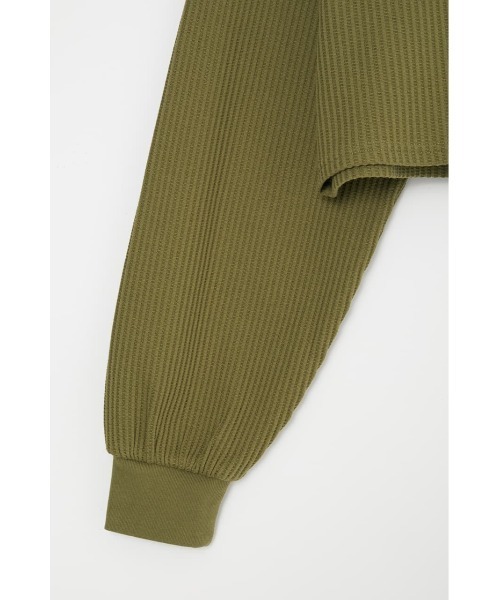 MOUSSY(マウジー)の「BACK LACE UP CROPPED トップス(Tシャツ/カットソー・レディース・アイボリー/ブラウン/カーキ/パープル・FREE)」の13枚目の写真