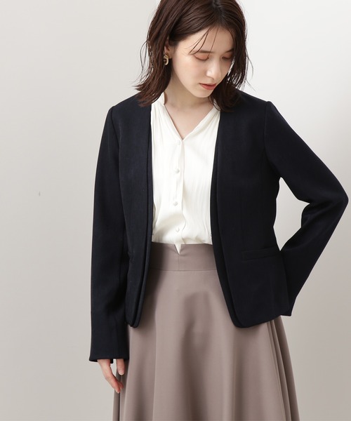 デザインカラージャケット ノーカラージャケット N N Natural Beauty Basic エヌエヌナチュラルビューティーベーシック のファッション通販 Zozotown