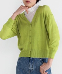 【速乾】グラデーションシアーカーディガン