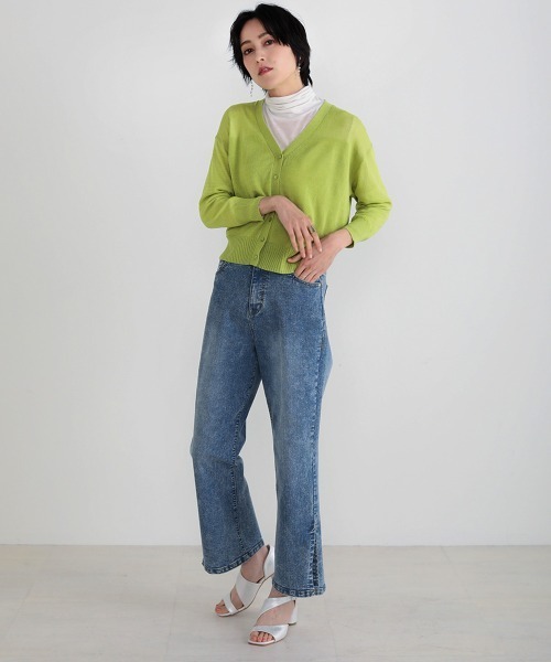 Bou Jeloud（ブージュルード）の「【速乾】グラデーションシアーカーディガン（カーディガン/ボレロ・レディース・ホワイト/ライトグレー/ブラック/グリーン・FREE）」の17枚目の写真