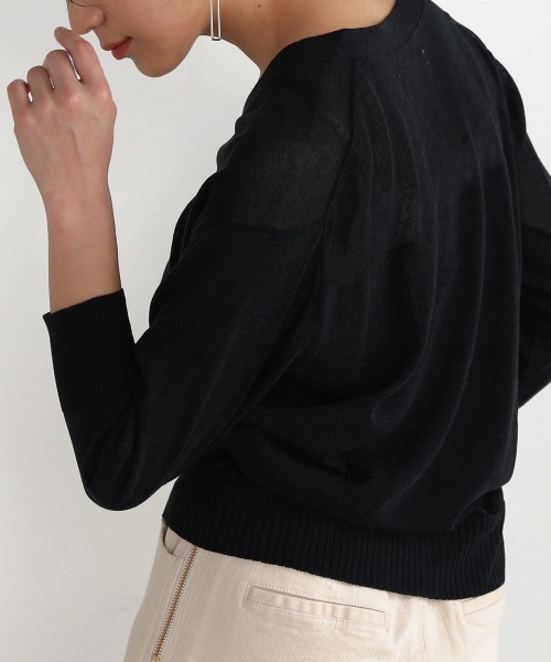 Bou Jeloud（ブージュルード）の「【速乾】グラデーションシアーカーディガン（カーディガン/ボレロ・レディース・ホワイト/ライトグレー/ブラック/グリーン・FREE）」の19枚目の写真