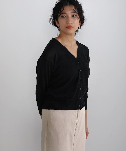 Bou Jeloud（ブージュルード）の「【速乾】グラデーションシアーカーディガン（カーディガン/ボレロ・レディース・ホワイト/ライトグレー/ブラック/グリーン・FREE）」の15枚目の写真