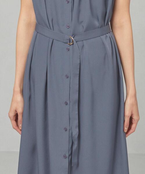 closet story（クローゼットストーリー）の「＜closet story＞□スタンド ギャザー BLT ワンピース -手洗い可能-（ワンピース・レディース・ベージュ/ロイヤルブルー・FREE）」の8枚目の写真