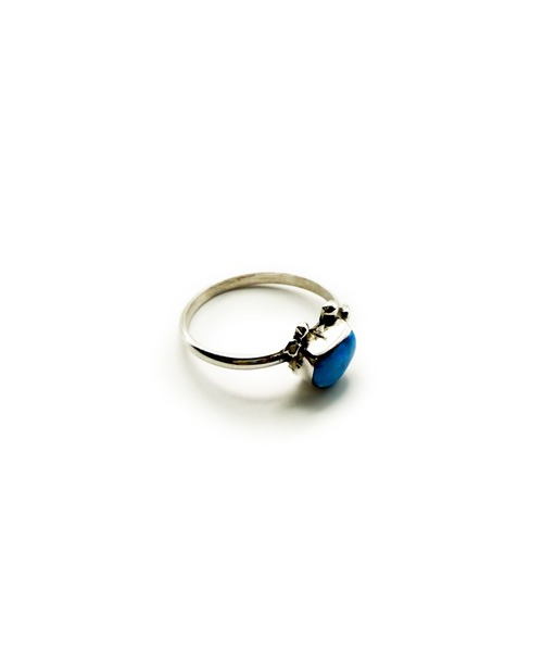 Indian Jewelry(インディアンジュエリー)の「THEATER シアター ランダムカットデザインオパールリング Made in USA(リング・レディース・ホワイト/ピンク/オレンジ/ブルー・#9/#11/#12/#6/#8/#10/#7)」の3枚目の写真
