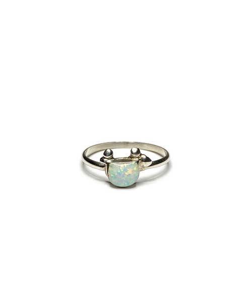 Indian Jewelry(インディアンジュエリー)の「THEATER シアター ランダムカットデザインオパールリング Made in USA(リング・レディース・ホワイト/ピンク/オレンジ/ブルー・#9/#11/#12/#6/#8/#10/#7)」の9枚目の写真