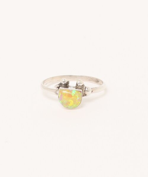 Indian Jewelry(インディアンジュエリー)の「THEATER シアター ランダムカットデザインオパールリング Made in USA(リング・レディース・ホワイト/ピンク/オレンジ/ブルー・#9/#11/#12/#6/#8/#10/#7)」の12枚目の写真