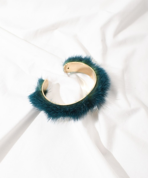 【セール】【arron】ナローミンクファーバングル（バングル/リストバンド）｜IO（イオ）（イオ） 5,720円