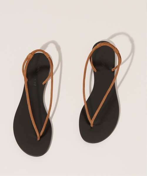 VERMEIL par iena（ヴェルメイユパーイエナ）の「【LAOCOONTE/ラオコンテ】Sandraトングサンダル◆（サンダル・レディース・ブラック/ゴールド/キャメル・38/39/36/37）」の2枚目の写真