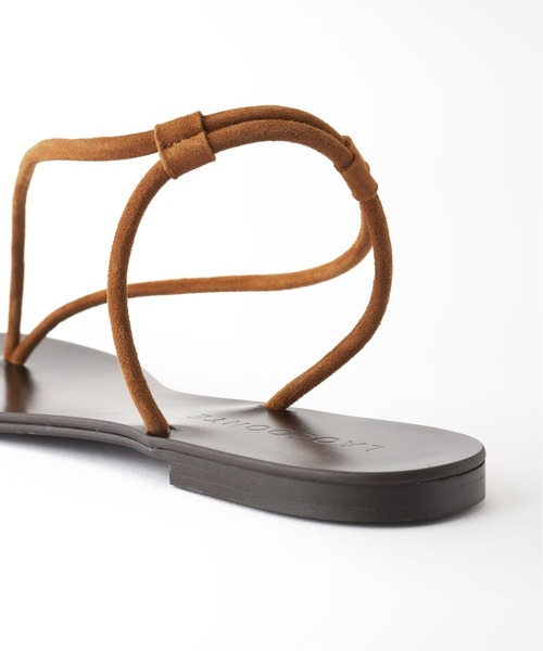 VERMEIL par iena（ヴェルメイユパーイエナ）の「【LAOCOONTE/ラオコンテ】Sandraトングサンダル◆（サンダル・レディース・ブラック/ゴールド/キャメル・38/39/36/37）」の9枚目の写真