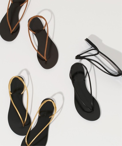VERMEIL par iena（ヴェルメイユパーイエナ）の「【LAOCOONTE/ラオコンテ】Sandraトングサンダル◆（サンダル・レディース・ブラック/ゴールド/キャメル・38/39/36/37）」の21枚目の写真