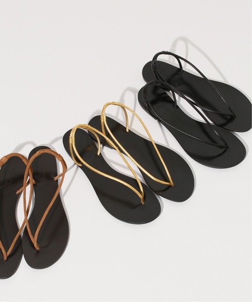 VERMEIL par iena（ヴェルメイユパーイエナ）の「【LAOCOONTE/ラオコンテ】Sandraトングサンダル◆（サンダル・レディース・ブラック/ゴールド/キャメル・38/39/36/37）」の18枚目の写真