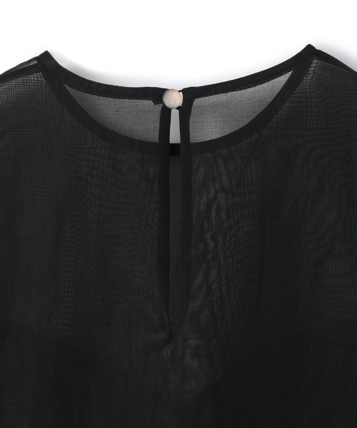 AKIKO OGAWA（アキコオガワ）の「AKIKO OGAWA. / シアーブラウス（シャツ/ブラウス・レディース・ブラック・36）」の6枚目の写真
