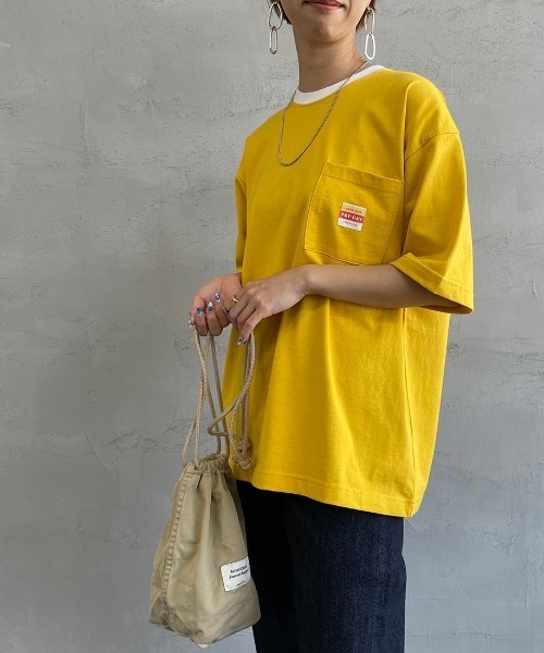 PAYDAY（ペイデイ）の「【BEGIN 6月号掲載】[PAY DAY/ペイデイ] 別注 ロゴ付きリンガービッグTシャツ（Tシャツ/カットソー・メンズ・イエロー/ホワイト/グレー・M/L）」の3枚目の写真