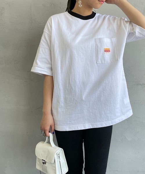 PAYDAY（ペイデイ）の「【BEGIN 6月号掲載】[PAY DAY/ペイデイ] 別注 ロゴ付きリンガービッグTシャツ（Tシャツ/カットソー・メンズ・イエロー/ホワイト/グレー・M/L）」の10枚目の写真