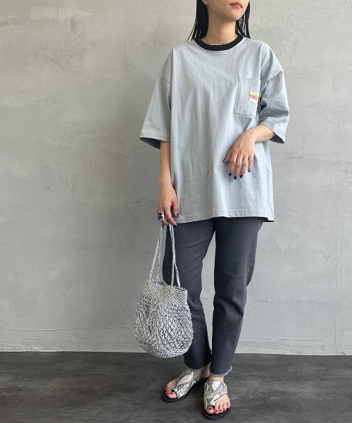 PAYDAY（ペイデイ）の「【BEGIN 6月号掲載】[PAY DAY/ペイデイ] 別注 ロゴ付きリンガービッグTシャツ（Tシャツ/カットソー・メンズ・イエロー/ホワイト/グレー・M/L）」の8枚目の写真