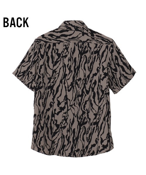 GOSTAR DE FUGA（ゴスタール ジフーガ）の「『GOSTAR DE FUGA』ゼブラ総柄半袖シャツ（シャツ/ブラウス・メンズ・ホワイト/ベージュ・M/L）」の12枚目の写真