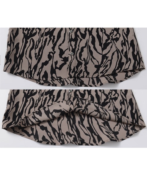 GOSTAR DE FUGA（ゴスタール ジフーガ）の「『GOSTAR DE FUGA』ゼブラ総柄半袖シャツ（シャツ/ブラウス・メンズ・ホワイト/ベージュ・M/L）」の15枚目の写真