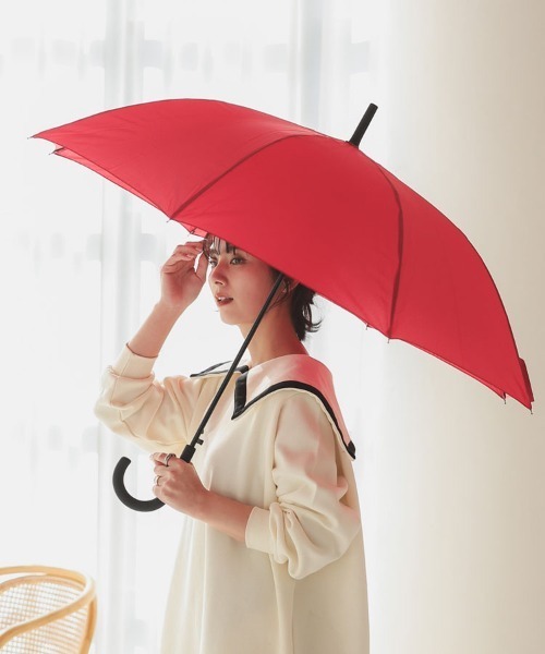 DONOBAN（ドノバン）の「ビッグサイズ雨傘（無地）（長傘・レディース・ブラック/グレー/ネイビー/レッド/カーキ・ONESIZE）」の5枚目の写真