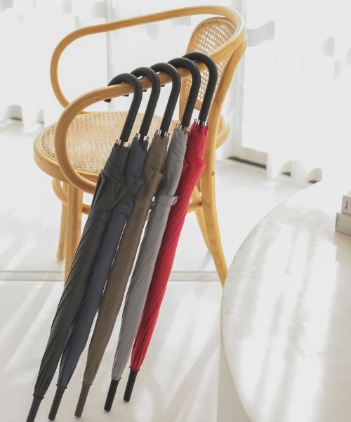 DONOBAN（ドノバン）の「ビッグサイズ雨傘（無地）（長傘・レディース・ブラック/グレー/ネイビー/レッド/カーキ・ONESIZE）」の6枚目の写真