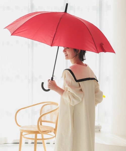 DONOBAN（ドノバン）の「ビッグサイズ雨傘（無地）（長傘・レディース・ブラック/グレー/ネイビー/レッド/カーキ・ONESIZE）」の13枚目の写真
