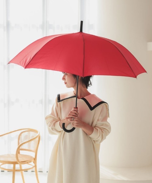 DONOBAN（ドノバン）の「ビッグサイズ雨傘（無地）（長傘・レディース・ブラック/グレー/ネイビー/レッド/カーキ・ONESIZE）」の15枚目の写真