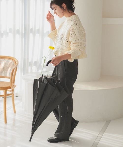 DONOBAN（ドノバン）の「ビッグサイズ雨傘（無地）（長傘・レディース・ブラック/グレー/ネイビー/レッド/カーキ・ONESIZE）」の8枚目の写真