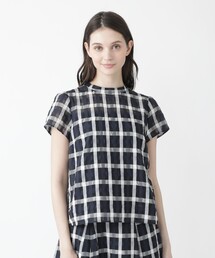 BLUE LABEL CRESTBRIDGE | シアーチェックブラウス(シャツ/ブラウス)