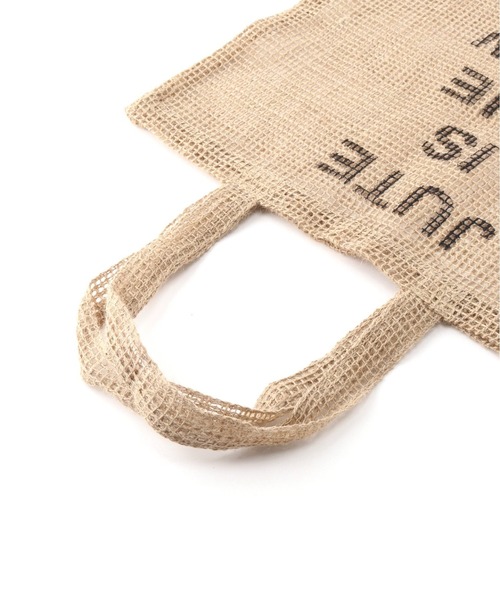 MAISON BENGAL（マイソンベンガル）の「【MAISON BENGAL/メゾンベンガル】 ジュートバッグ/jute is htw new black（ショルダーバッグ・レディース・ブラック/ベージュ・FREE）」の8枚目の写真