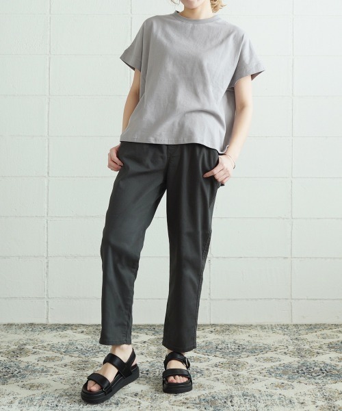 LUPILIEN(ルピリアン)の「人気定番◆ゆるりらストレッチテーパードパンツ(その他パンツ・レディース・ベージュ/カーキ/オフホワイト/チャコールグレー/ライトグレー/ネイビー・S/M/L)」の18枚目の写真