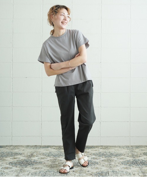 LUPILIEN(ルピリアン)の「人気定番◆ゆるりらストレッチテーパードパンツ(その他パンツ・レディース・ベージュ/カーキ/オフホワイト/チャコールグレー/ライトグレー/ネイビー・S/M/L)」の21枚目の写真