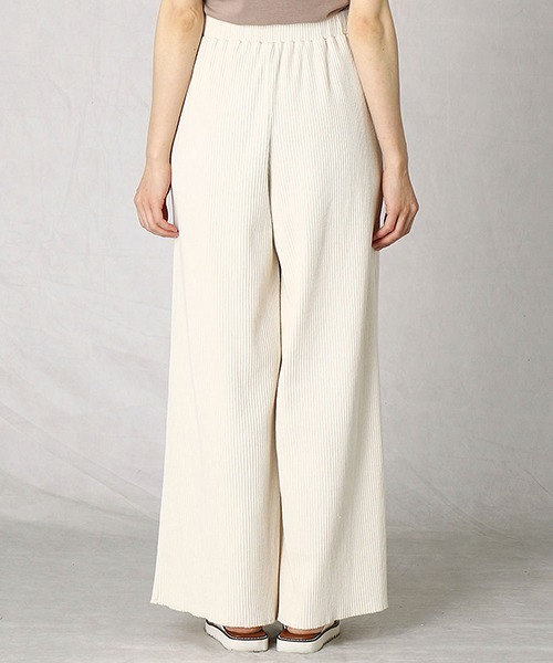 Comme　Ca　Mature（コムサマチュア）の「ジャージーテレコ　ワイドパンツ（その他パンツ・レディース・ブラック/アイボリー/ブラウン・MEDIUM/LARGE）」の8枚目の写真