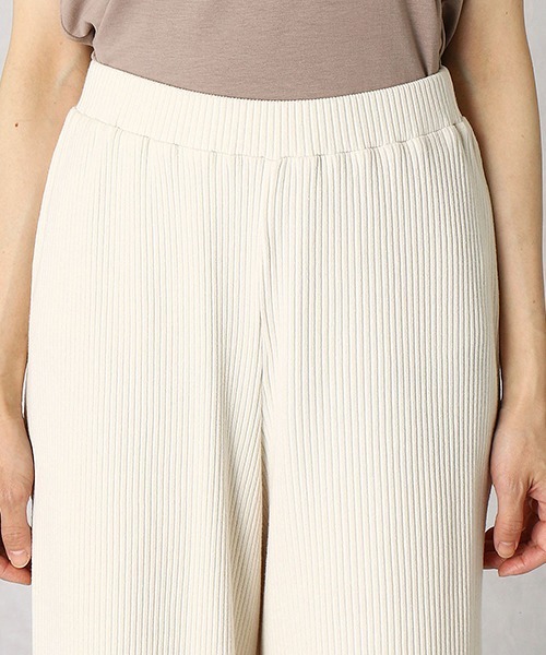 Comme　Ca　Mature（コムサマチュア）の「ジャージーテレコ　ワイドパンツ（その他パンツ・レディース・ブラック/アイボリー/ブラウン・MEDIUM/LARGE）」の9枚目の写真