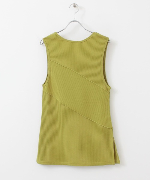 KBF(ケイビーエフ)の「BACKオープンメローリブタンクトップ(タンクトップ・レディース・アイボリー/ベージュ/グリーン・ONE)」の17枚目の写真