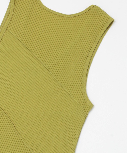 KBF(ケイビーエフ)の「BACKオープンメローリブタンクトップ(タンクトップ・レディース・アイボリー/ベージュ/グリーン・ONE)」の18枚目の写真