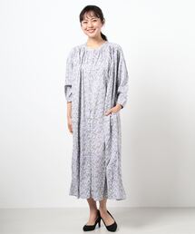 Samansa Mos2 | 綿レーヨン花プリントワンピース(ワンピース)