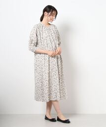 Samansa Mos2 | 綿レーヨン花プリントワンピース(ワンピース)