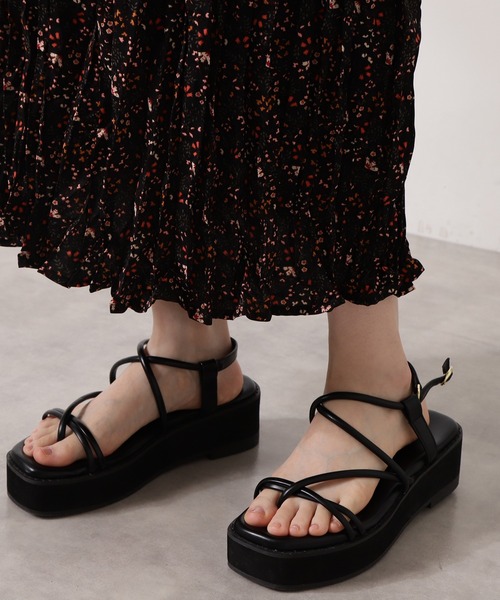 N.（N. Natural Beauty Basic）（エヌエヌナチュラルビューティーベーシック）の「フローラルワッシャープリーツスカート（スカート・レディース・ブラック系その他/ホワイト系その他・MEDIUM）」の12枚目の写真