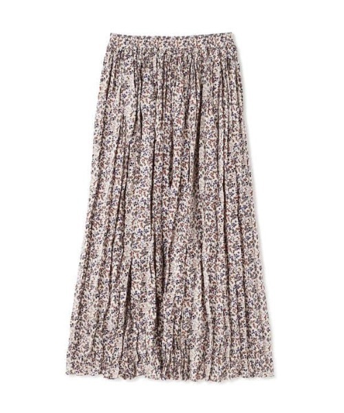 N.（N. Natural Beauty Basic）（エヌエヌナチュラルビューティーベーシック）の「フローラルワッシャープリーツスカート（スカート・レディース・ブラック系その他/ホワイト系その他・MEDIUM）」の13枚目の写真