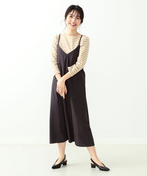 BEAMS HEART | BEAMS HEART / バックレースアップ キャミワンピース(ワンピース)
